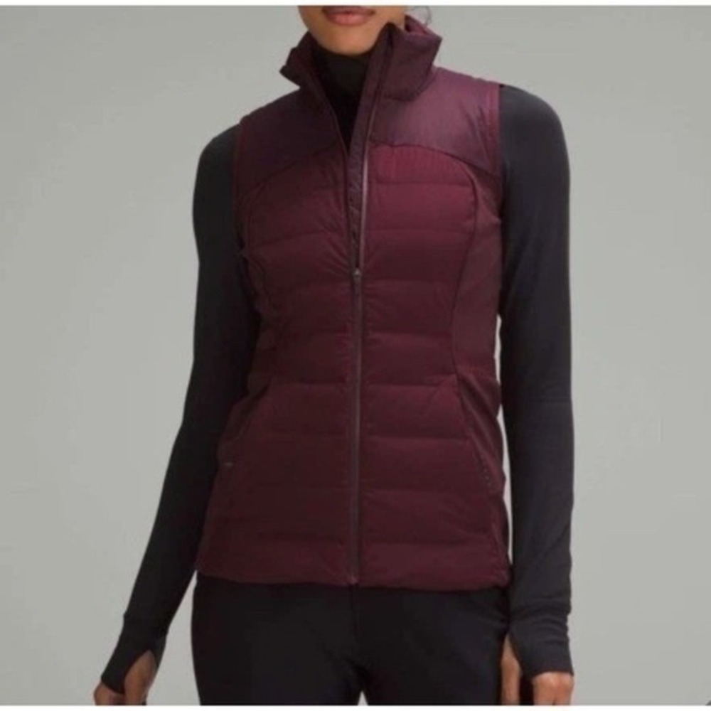 BNWT Lululemon Down For It All Running Vest Red Size 4